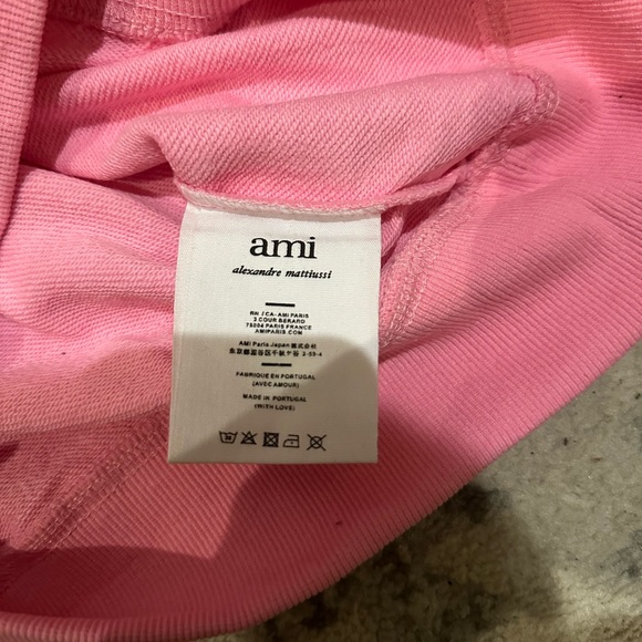 AMI Paris Ami de Coeur Pink Sweatshirt - Picture 4 of 4